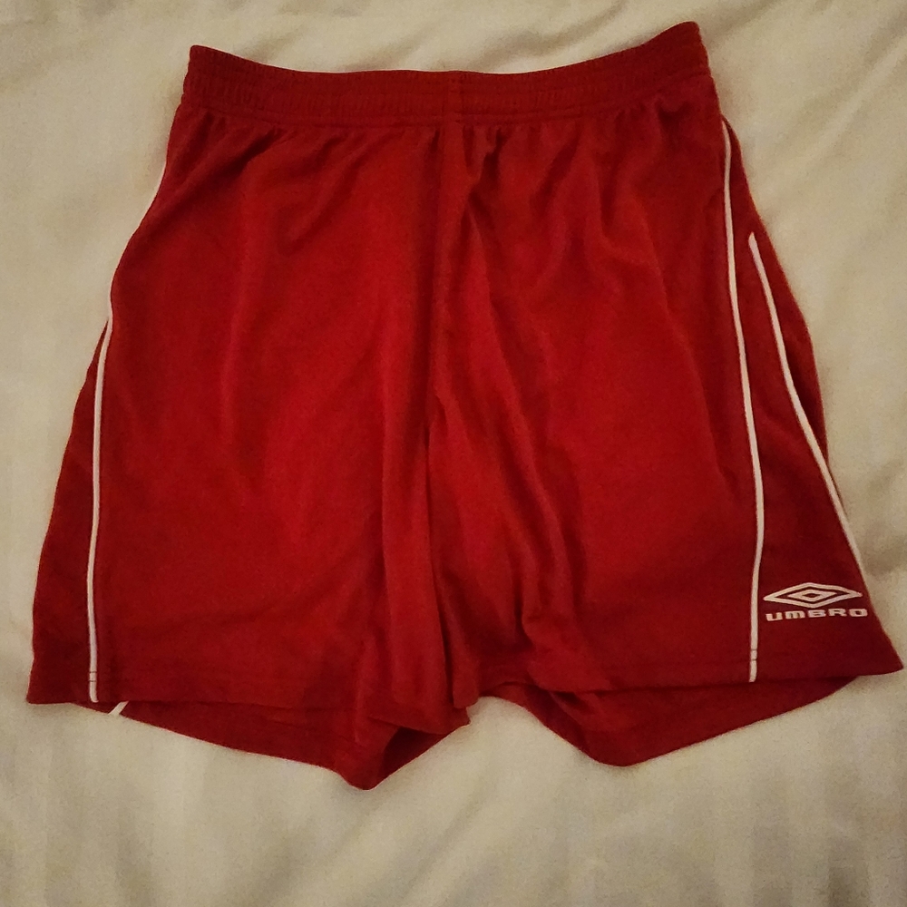 Umbro Red Soccer Shorts